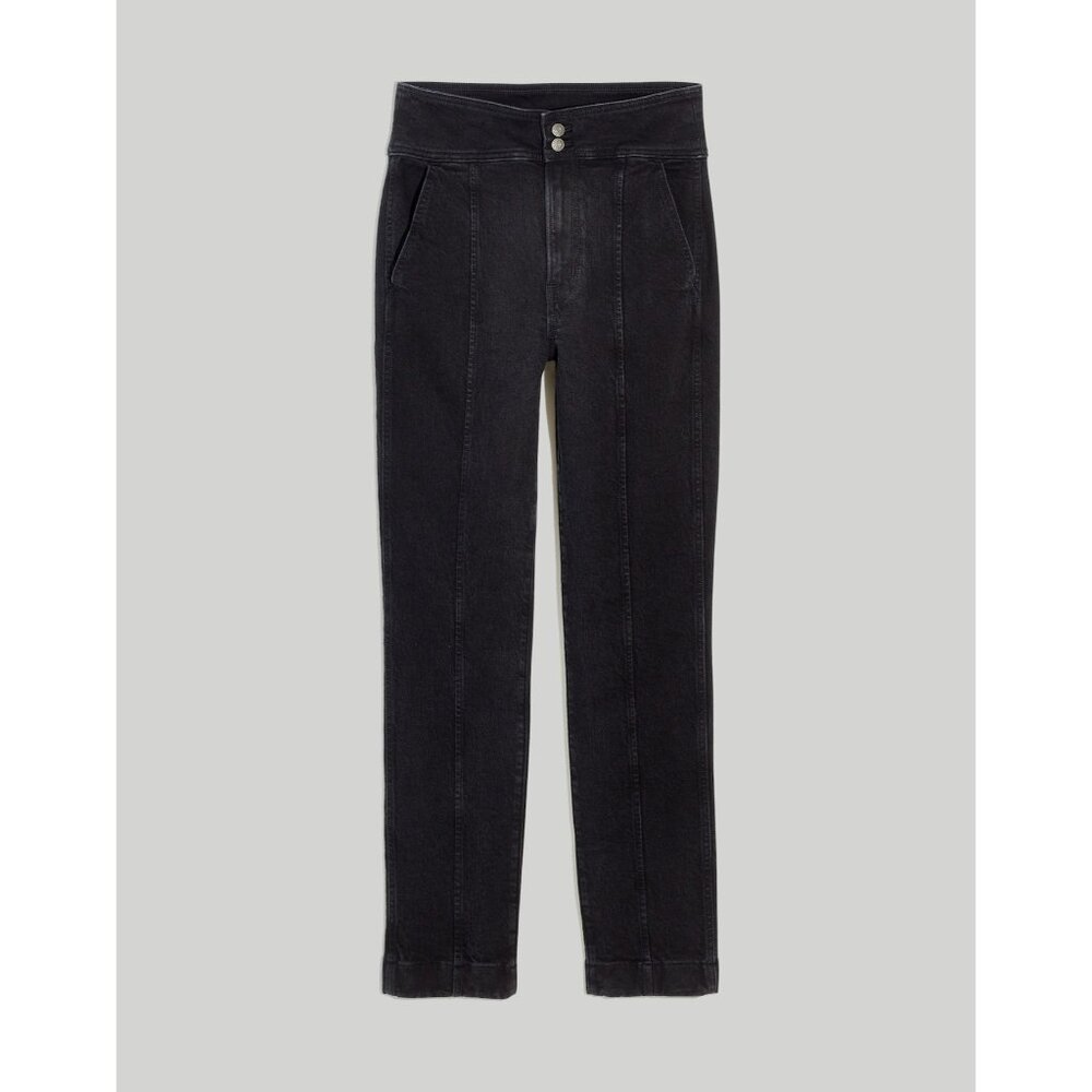 Madewell High-Rise Tuxedo‎ Edition Black Denim Pants Size 26